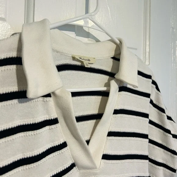 Madewell relaxed v-neck polo shirt - Picture 3 of 10